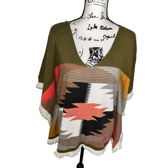 Designer’s Closet by billabong poncho Shirt Womens Size Small medium‎ oversized - Picture 2 of 14